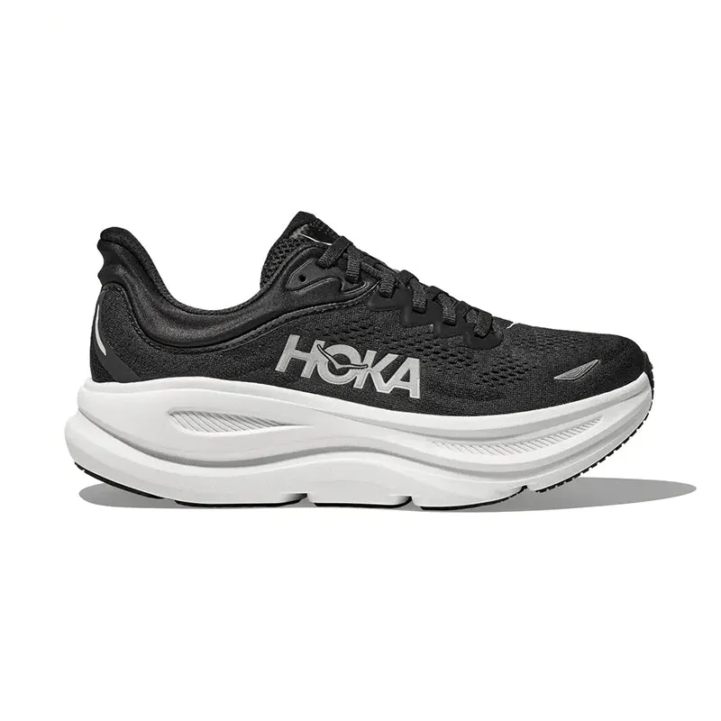 Women's Bondi 9 (WIDE) Black/White Canvas Fabric