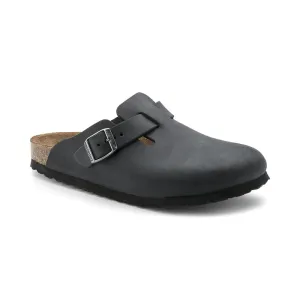 Walk Out Comfort Padding Women's Boston Black Oiled Leather