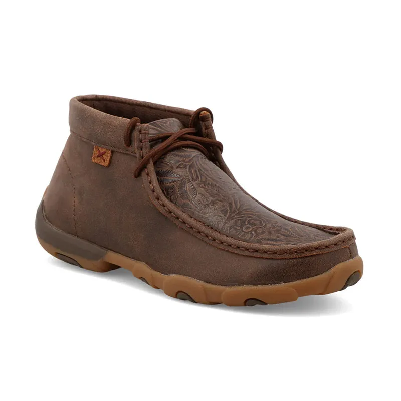 Low Top Women's Chukka Driving Moc Brown/Brown Print