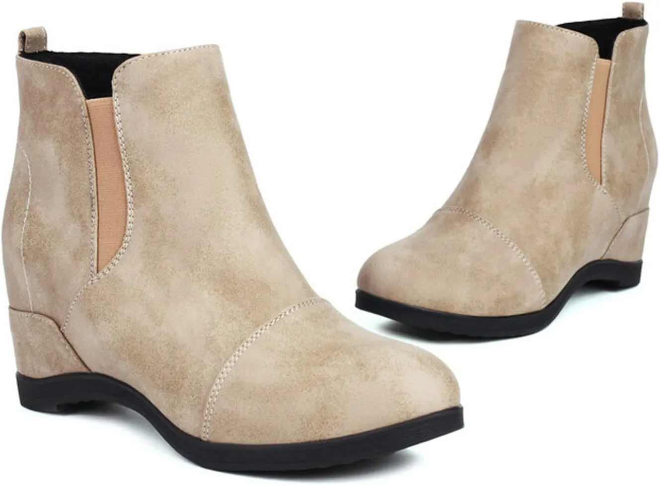 Women's Chunky Block Boots heels Side Zipper BootsKnee High Boots Casual Shoes Chukka Chunky Pull On Western Mid-calf Combat