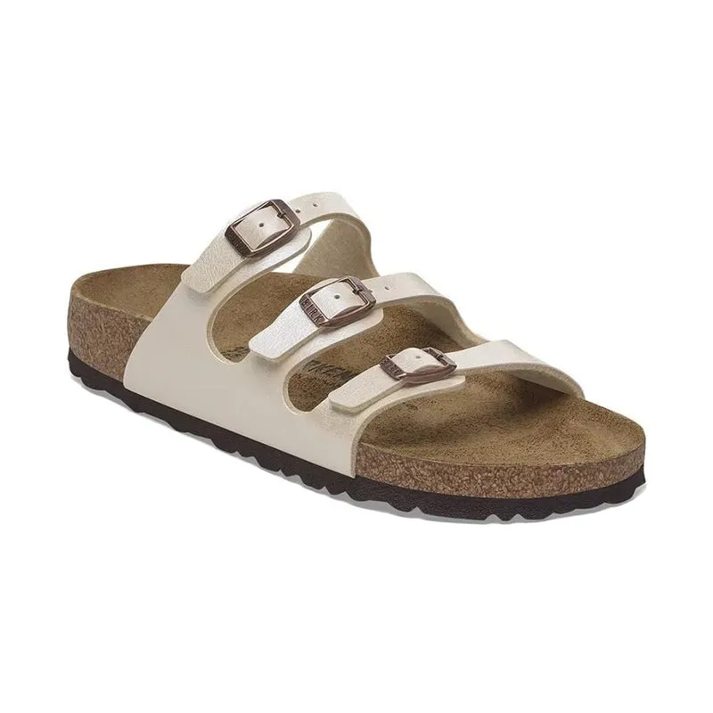 Vacation Style Synthetic Women's Florida Graceful Pearl White Birko-Flor