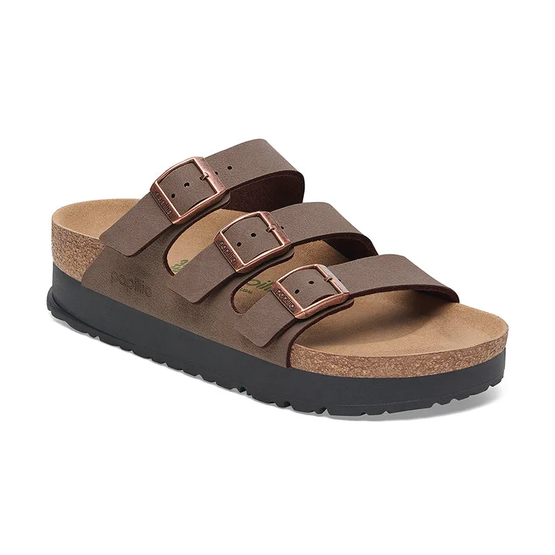 Women's Florida III Platform Vegan Narrow Mocha Birkibuc Minimalist