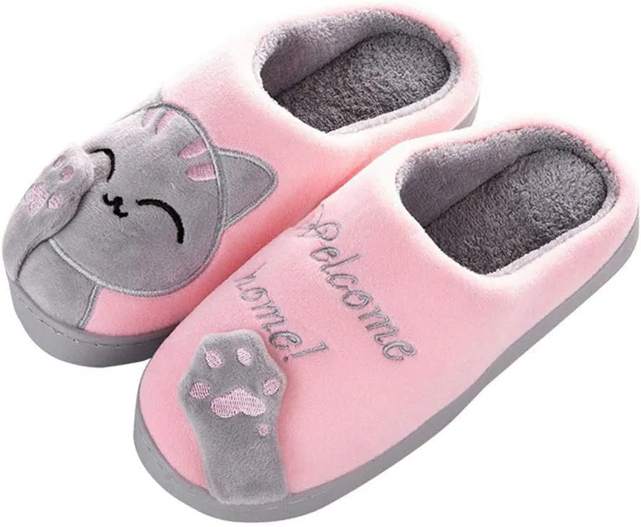 Women's Fuzzy Slippers Indoor Open Toe House Slippers Cozy Plush Bedroom Shoes Warm Cute Womens Slippers