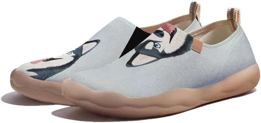Women's Knitted Breathable Slip On Loafers Non-Slip Lightweight Travel Sneakers Quick-Dry Comfort Outdoor Shoes | Pets Series