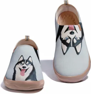 Women's Knitted Breathable Slip On Loafers Non-Slip Lightweight Travel Sneakers Quick-Dry Comfort Outdoor Shoes | Pets Series