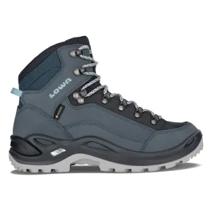 Women's Lowa Renegade GTX Mid Smokeblue Bold Red Comfortable Arch