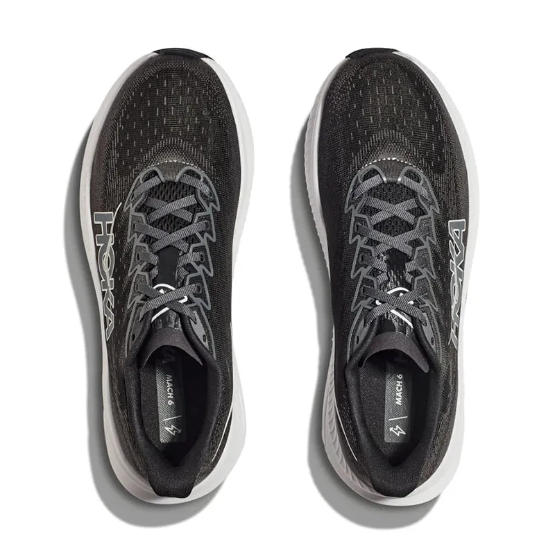 Women's Mach 6 Black/White Dynamic Lacing Contoured Sole