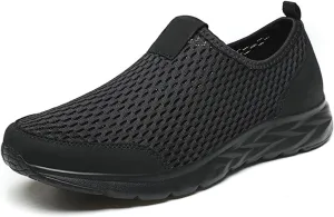 Women's Mesh Walking Sock Shoes Elastic Knit Lightweight Slip on Breathable Yoga Sneakers Casual Non Slip Low Top Tennis Shoes for Old People