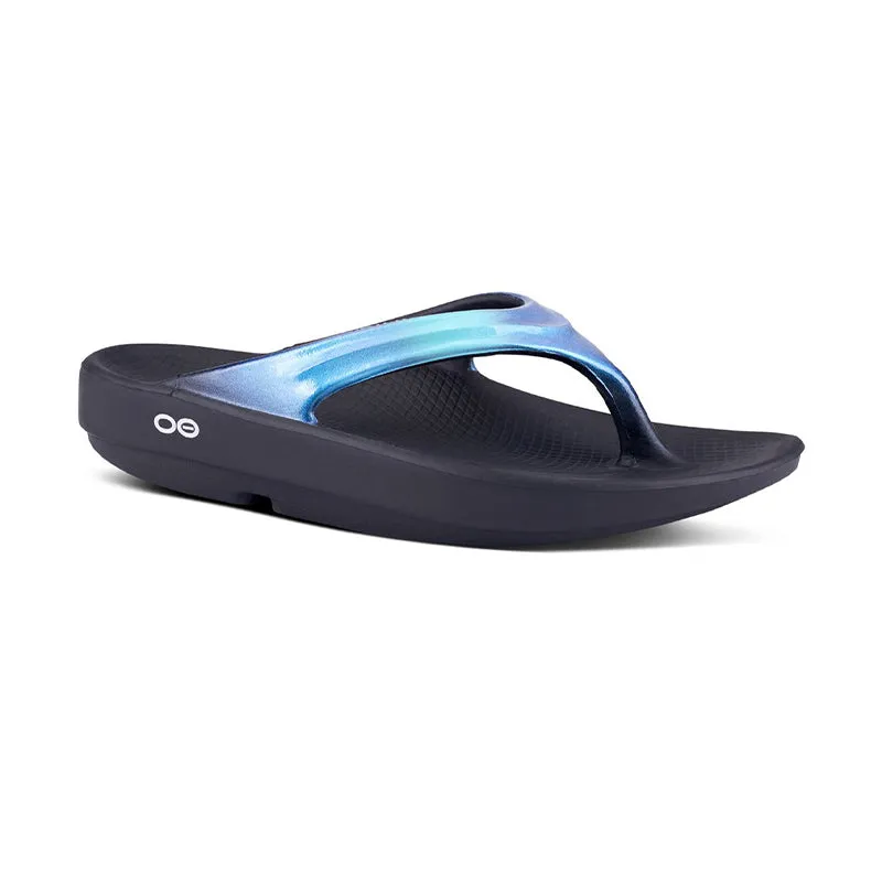 Open Toe Women's OOlala Luxe Thong Black/Atlantis