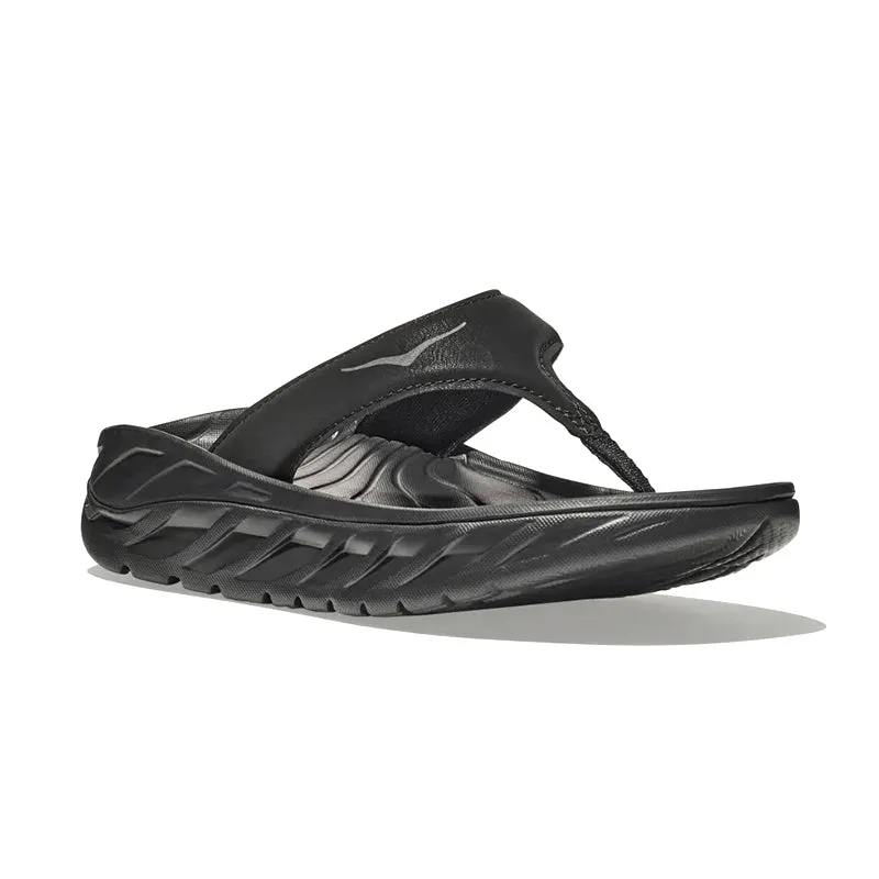Women's Ora Recovery Flip Black/Dark Gull Gray Casual Comfort Slides Comfort Cushion