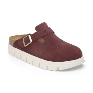 Brunch Walk Smooth Surface Women's Papillio by Birkenstock Boston Narrow Chunky Berry Crush Suede