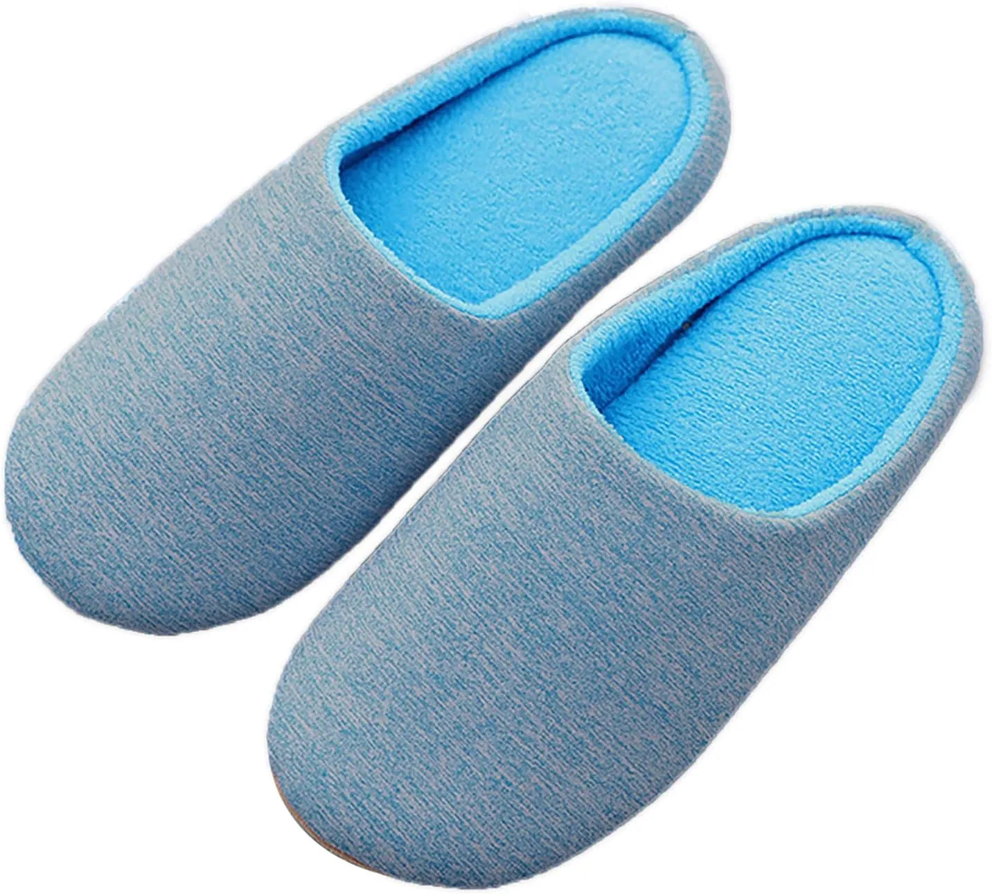 Womens Slippers Slip on Fuzzy House Slippers Solid Color Soft Unisex Slippers Cozy Fashion Indoor Slippers