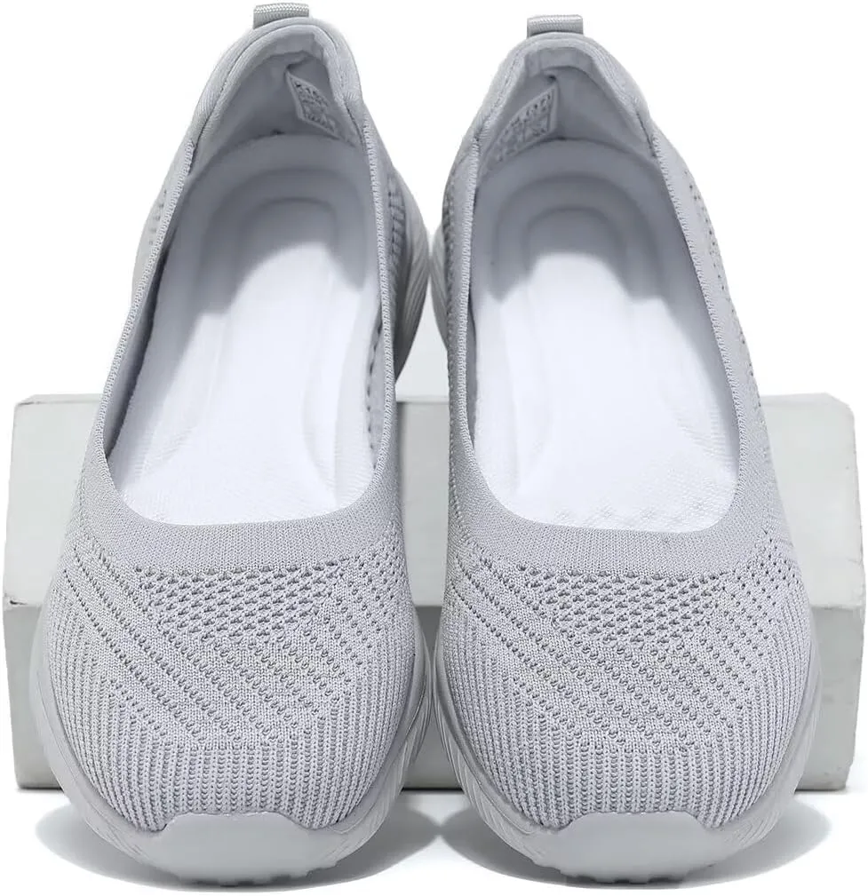 Womens Walking Shoes Loafer Sneakers Mesh Casual Ballet Flat Nurse Casual Dress Clothes Work Shoes