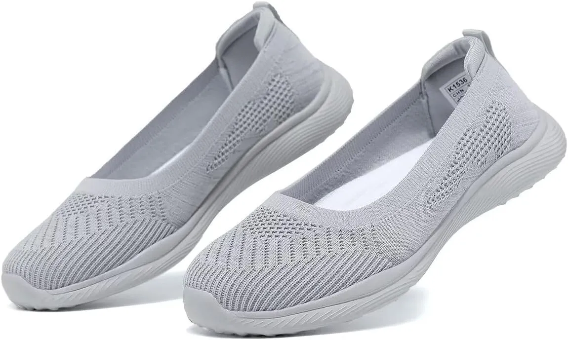Womens Walking Shoes Loafer Sneakers Mesh Casual Ballet Flat Nurse Casual Dress Clothes Work Shoes
