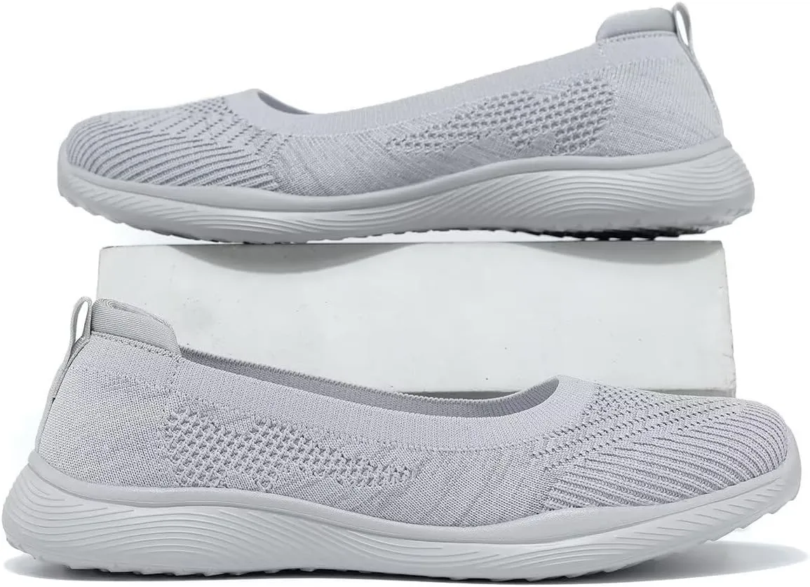 Womens Walking Shoes Loafer Sneakers Mesh Casual Ballet Flat Nurse Casual Dress Clothes Work Shoes