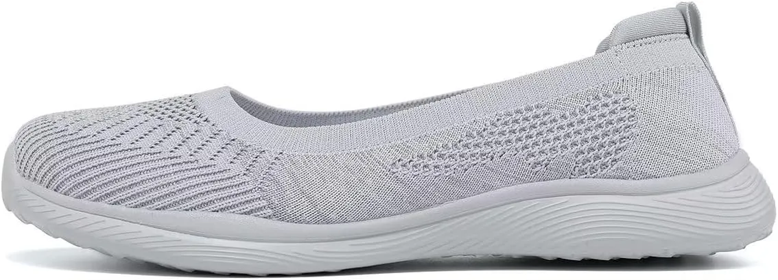 Womens Walking Shoes Loafer Sneakers Mesh Casual Ballet Flat Nurse Casual Dress Clothes Work Shoes
