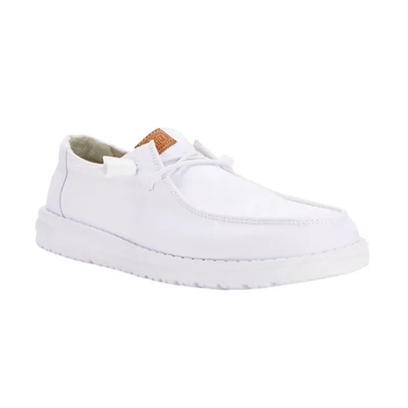 Easy on off Women's Wendy Stretch Canvas White
