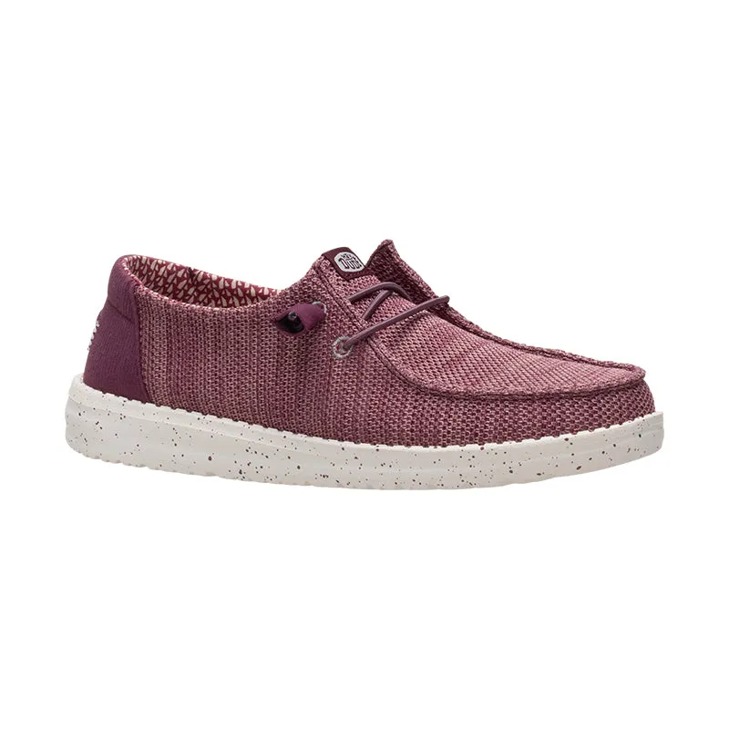 Relax Ready Slip On Fit Women's Wendy Stretch Sox Burgundy