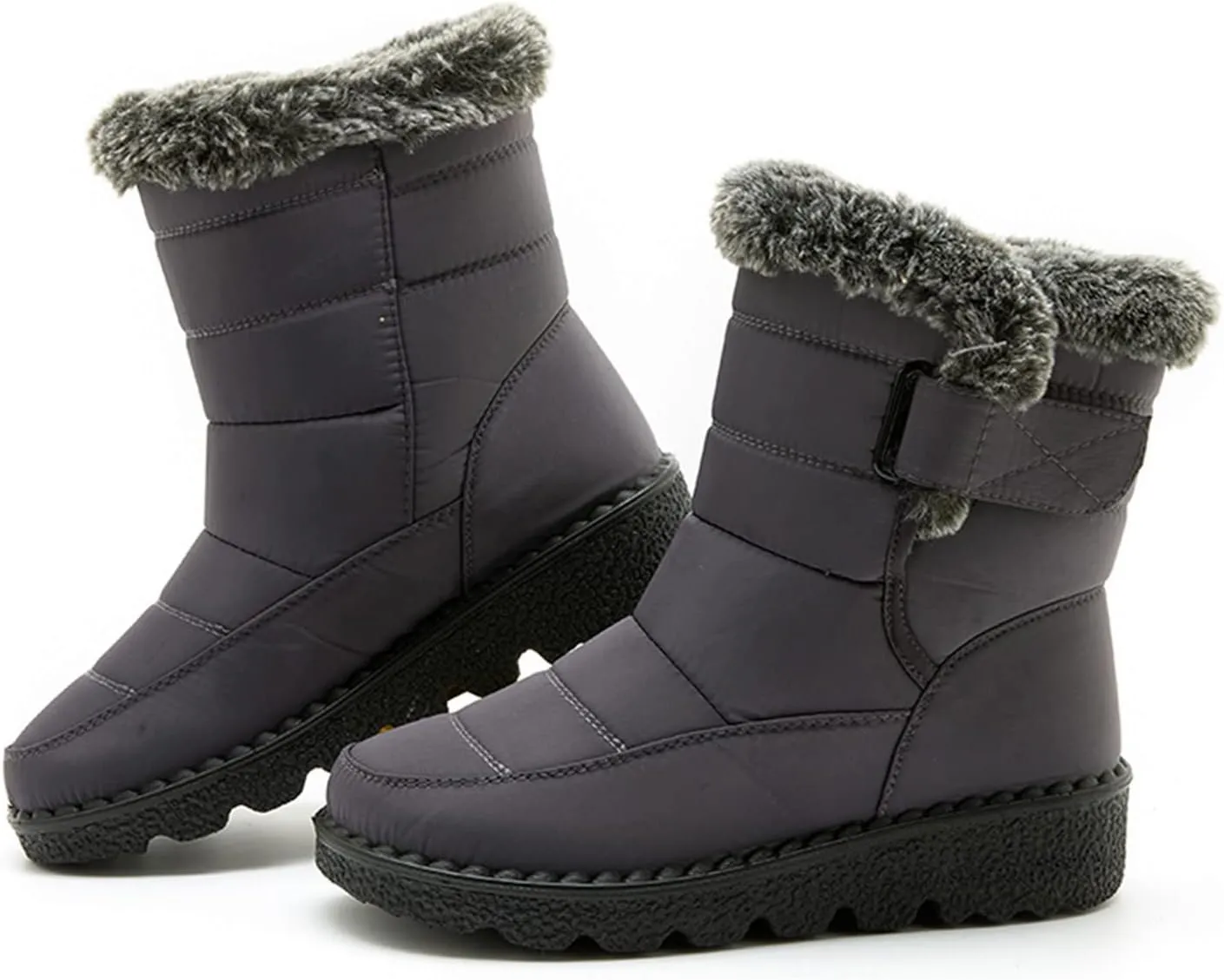 Womens Winter Snow Boots With Warm Fu Lined Comfortable Booties Non Slip aterproof Outdoor Shoes Walking Shoes