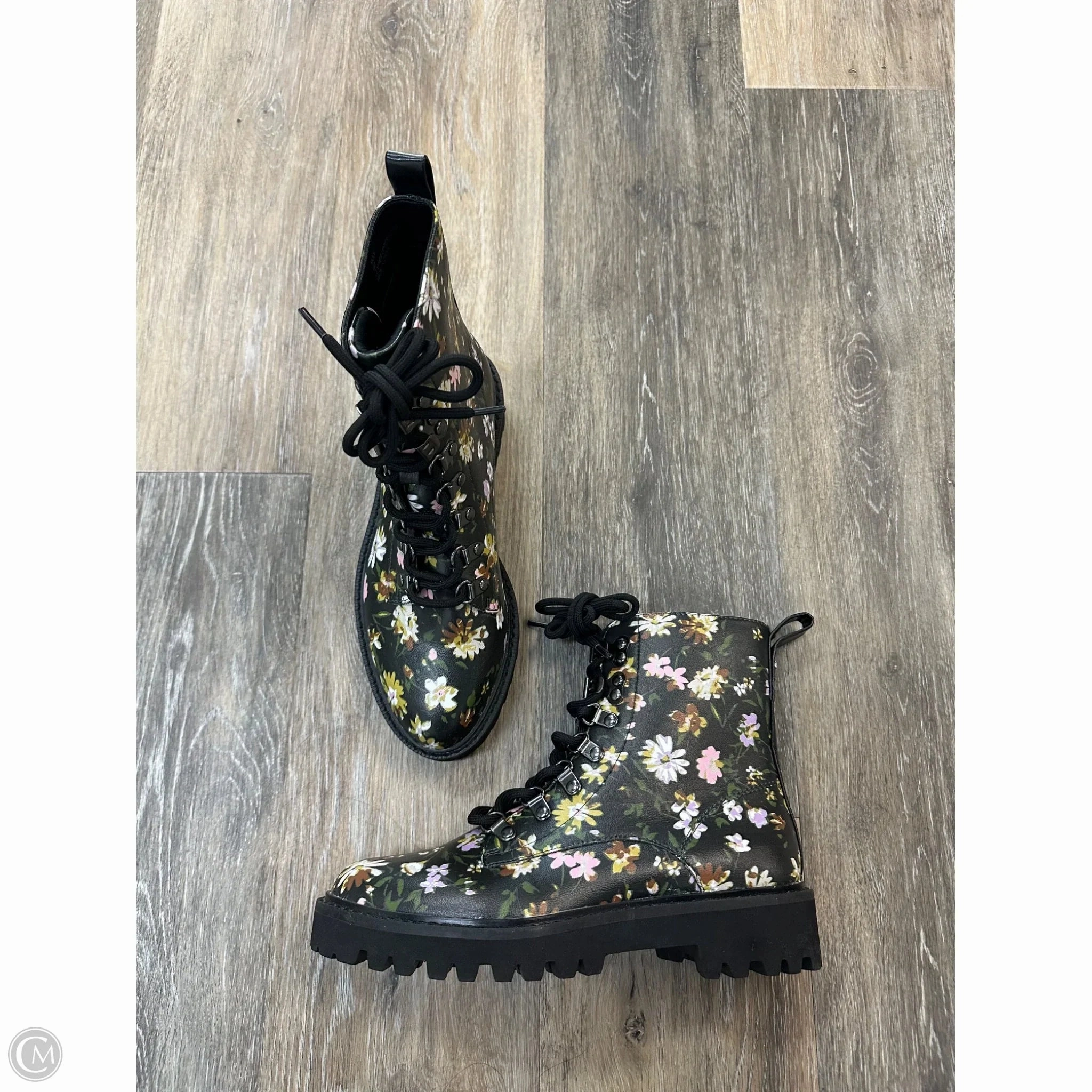 Anti Odor Stylish Explorer Sporty Design Boots Ankle Heels By Sanctuary In Floral Print, Size: 6