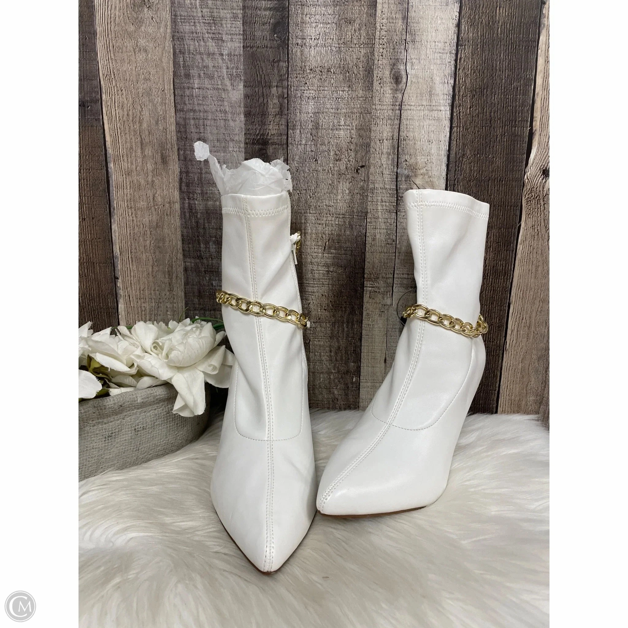 Boots Ankle Heels By Rouge In White, Size: 10 Moisture Wicking Sockliner Thermal Core Weekend Camping