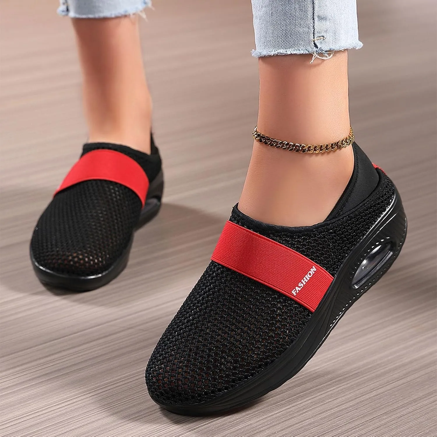 Workout Athletic Sport Shoes for Men Slip On Lightweight Breathable Fashion Sneaker Business Formal Dress Shoes