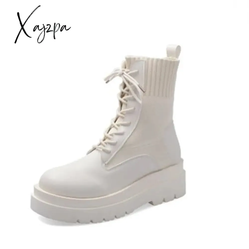 Xajzpa - Women Over The Knee Boots Female Zip Sexy Black Long Boots Woman Thin Heel Ladies Pointed Toe Party Boots Women's Autumn Shoes