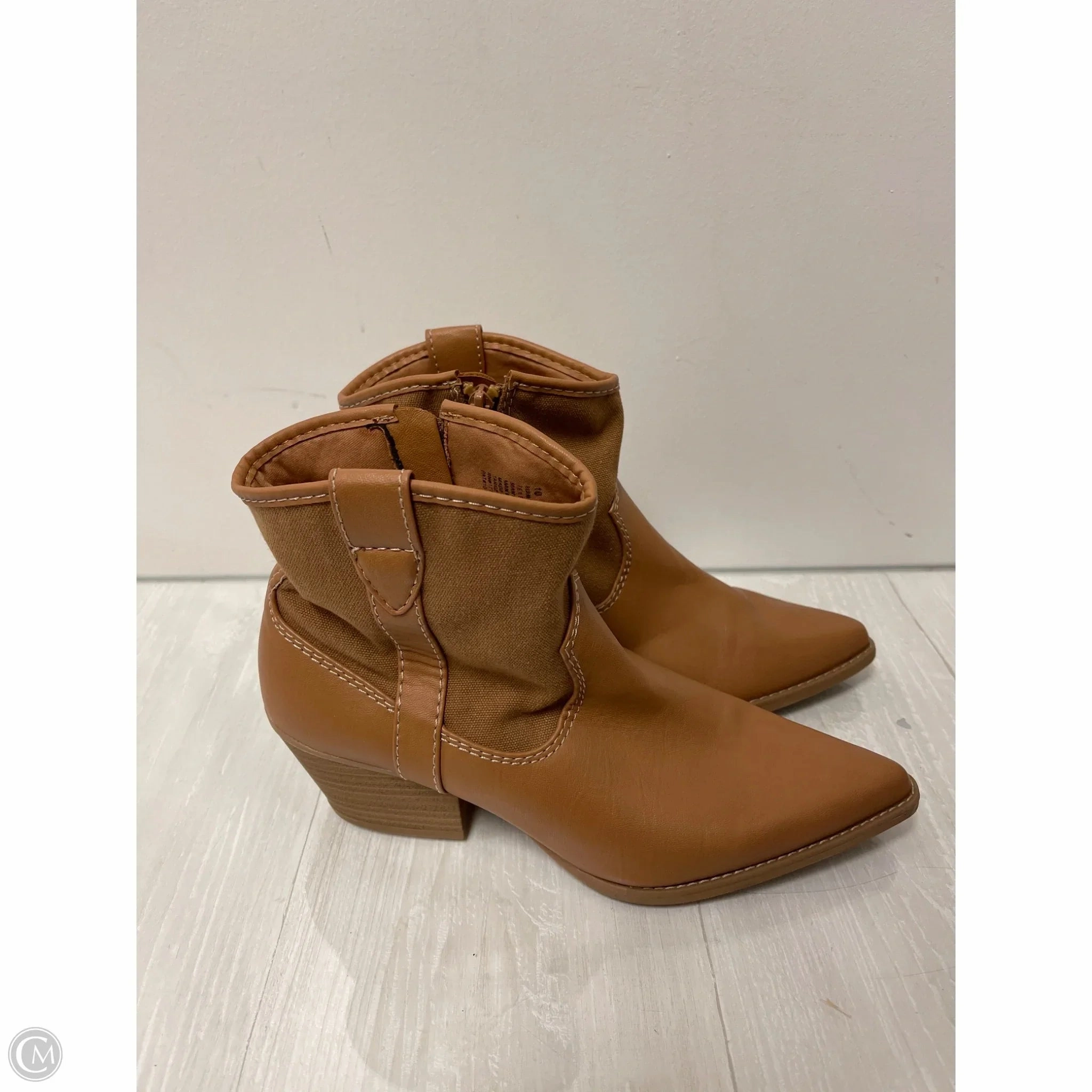 Boots Ankle Heels By Universal Thread In Brown, Size: 10 Anti Fatigue Parent
