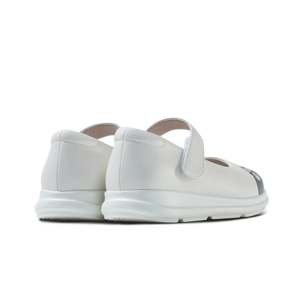 Zoo Animals Girls White Mary Jane Shoes